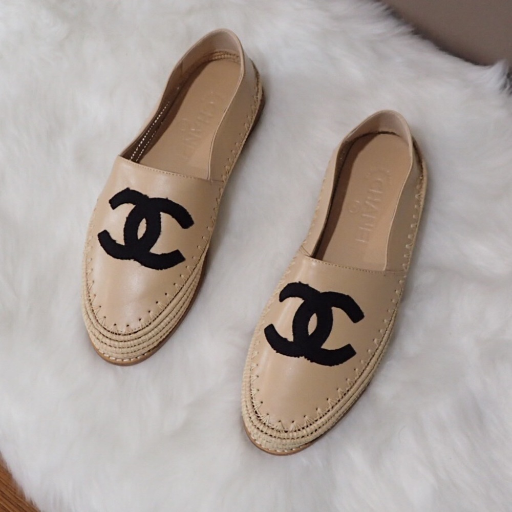 **SOLD** Leather Espadrilles